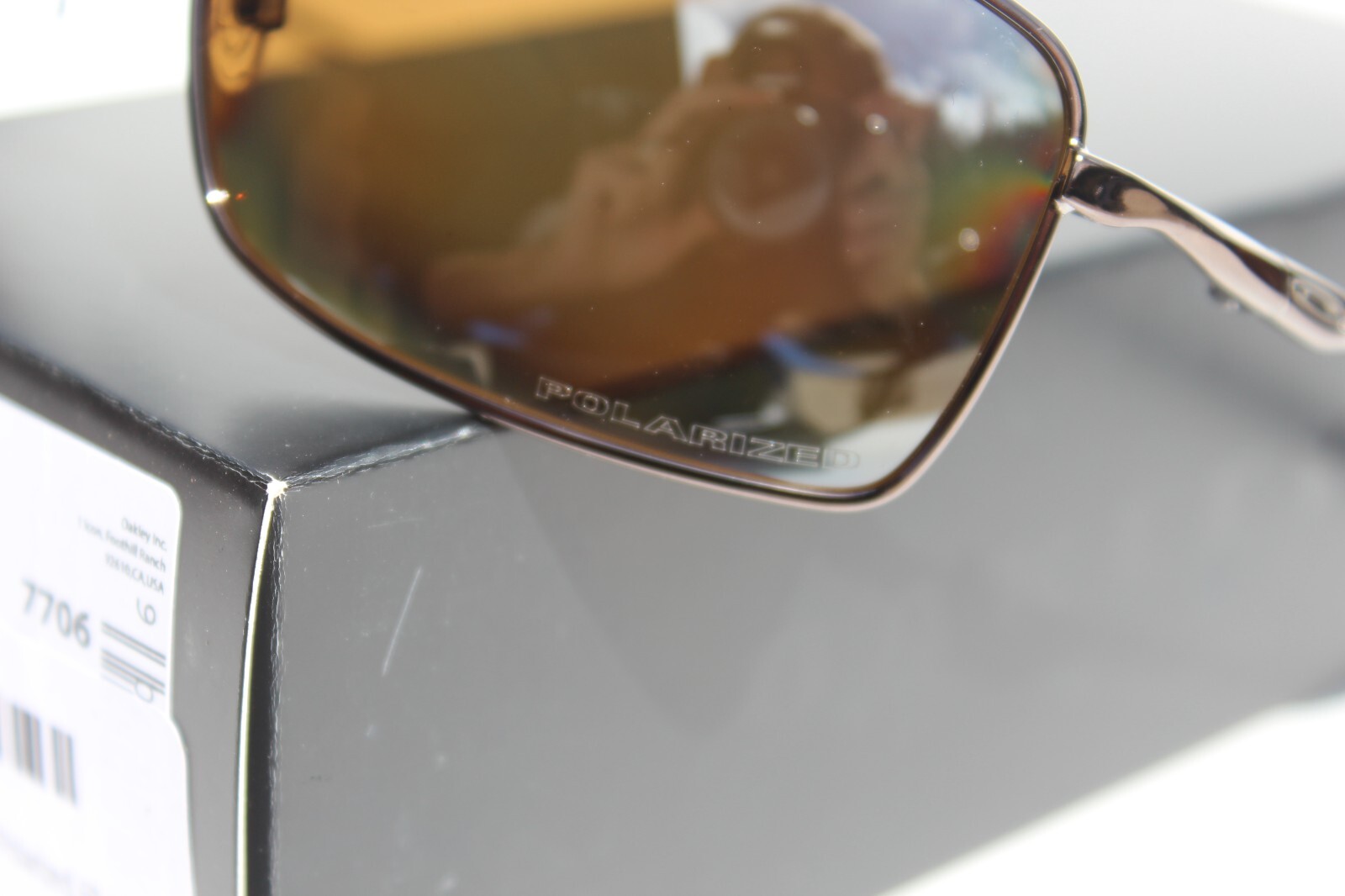 OAKLEY Square Wire POLARIZED Sunglasses Gunmetal/Tungsten Iridium NEW OO4075-06