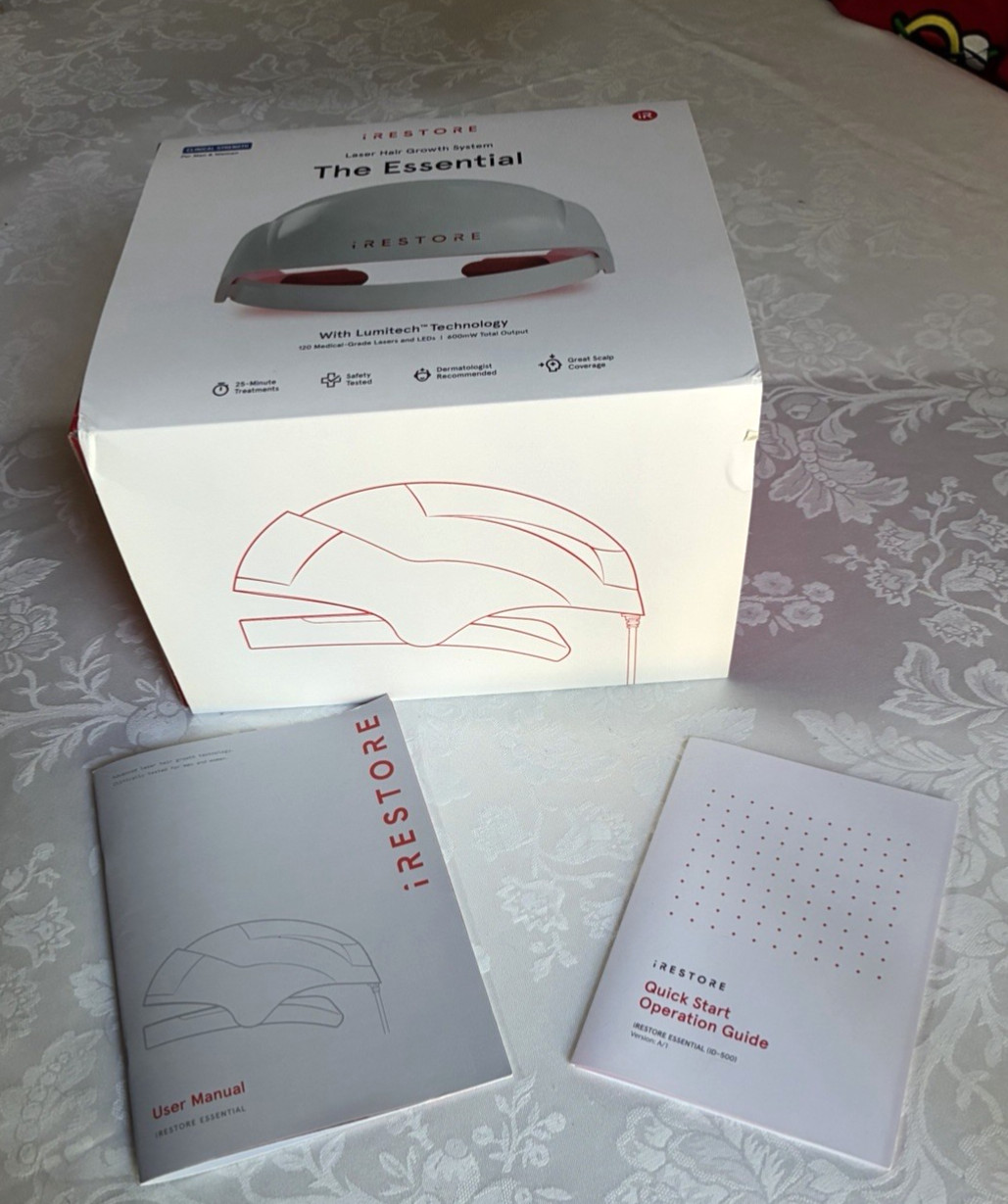 iRestore Essential Laser Hair Growth System:Helmet+Controller+Box (Parts/repair)