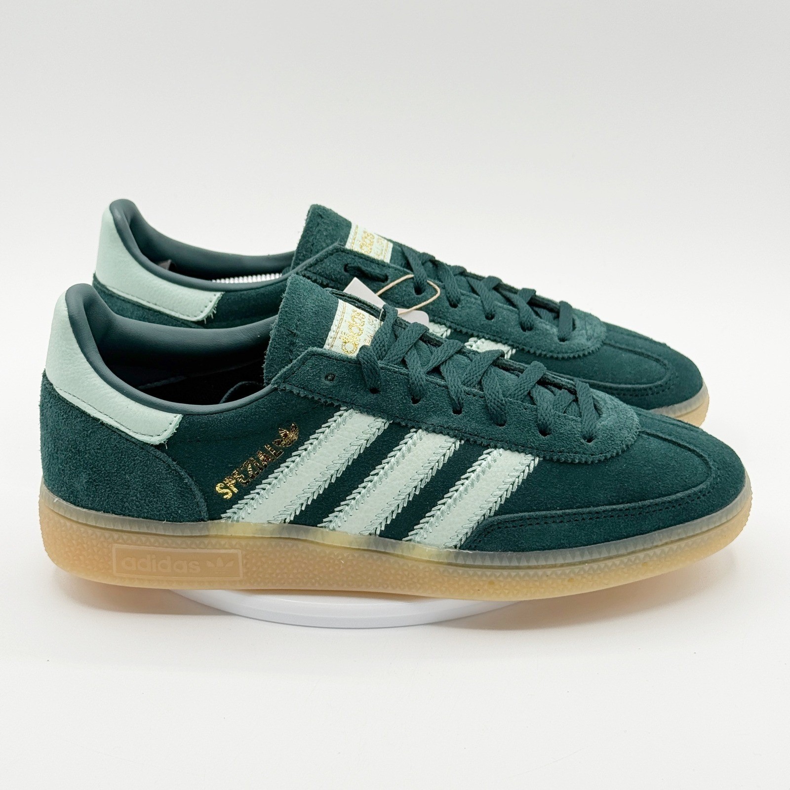 Adidas Handball Spezial W Sneaker Size 10 Aurora Ivy/Ash Green/Gum Women JR0847