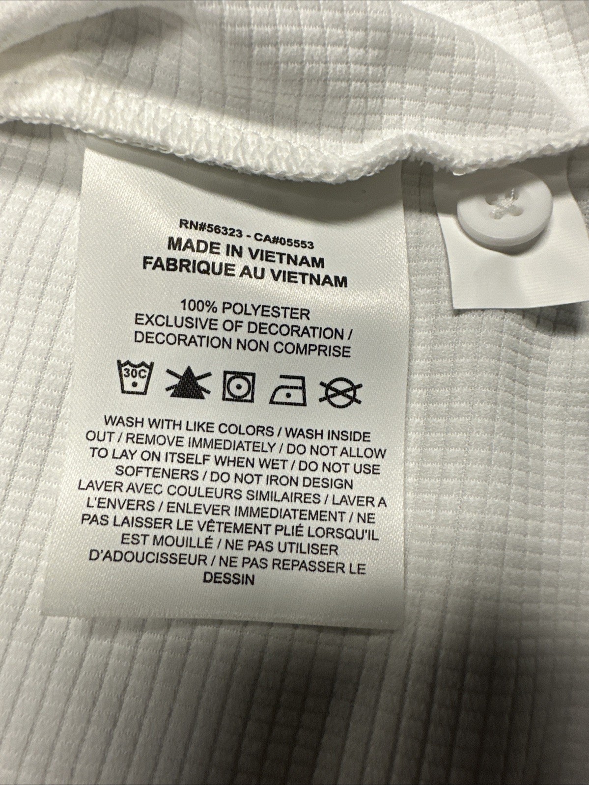 Nike DRI-FIT Polo Shirt Men’s Large / White Embroidered Polo #CI4470-100
