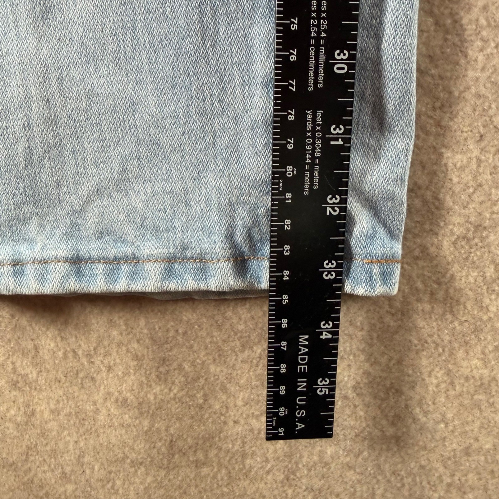 Wrangler Cowboy Cut Jeans 33×34 Light Wash Slim Fit Denim 936GBH 33×34