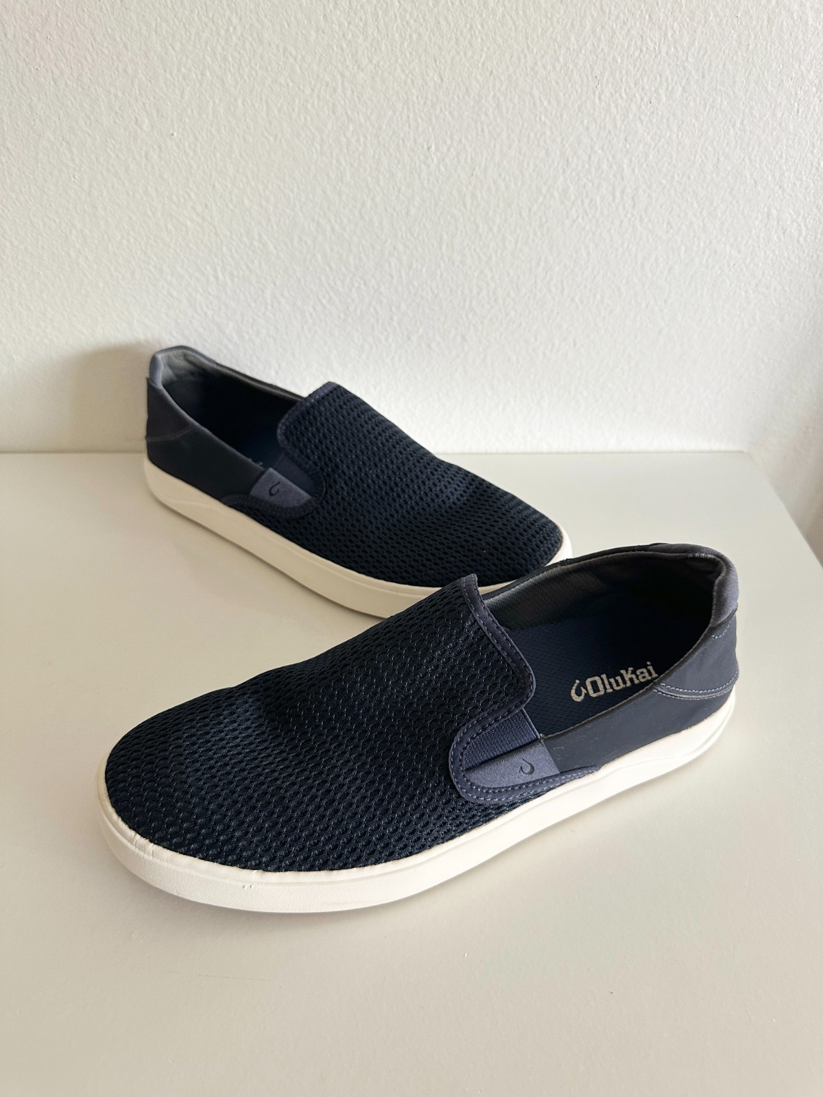 OLUKAI Lae’ahi Men’s Pavement Slip On Sneakers Convertible Blue Depth Men’s 10.5