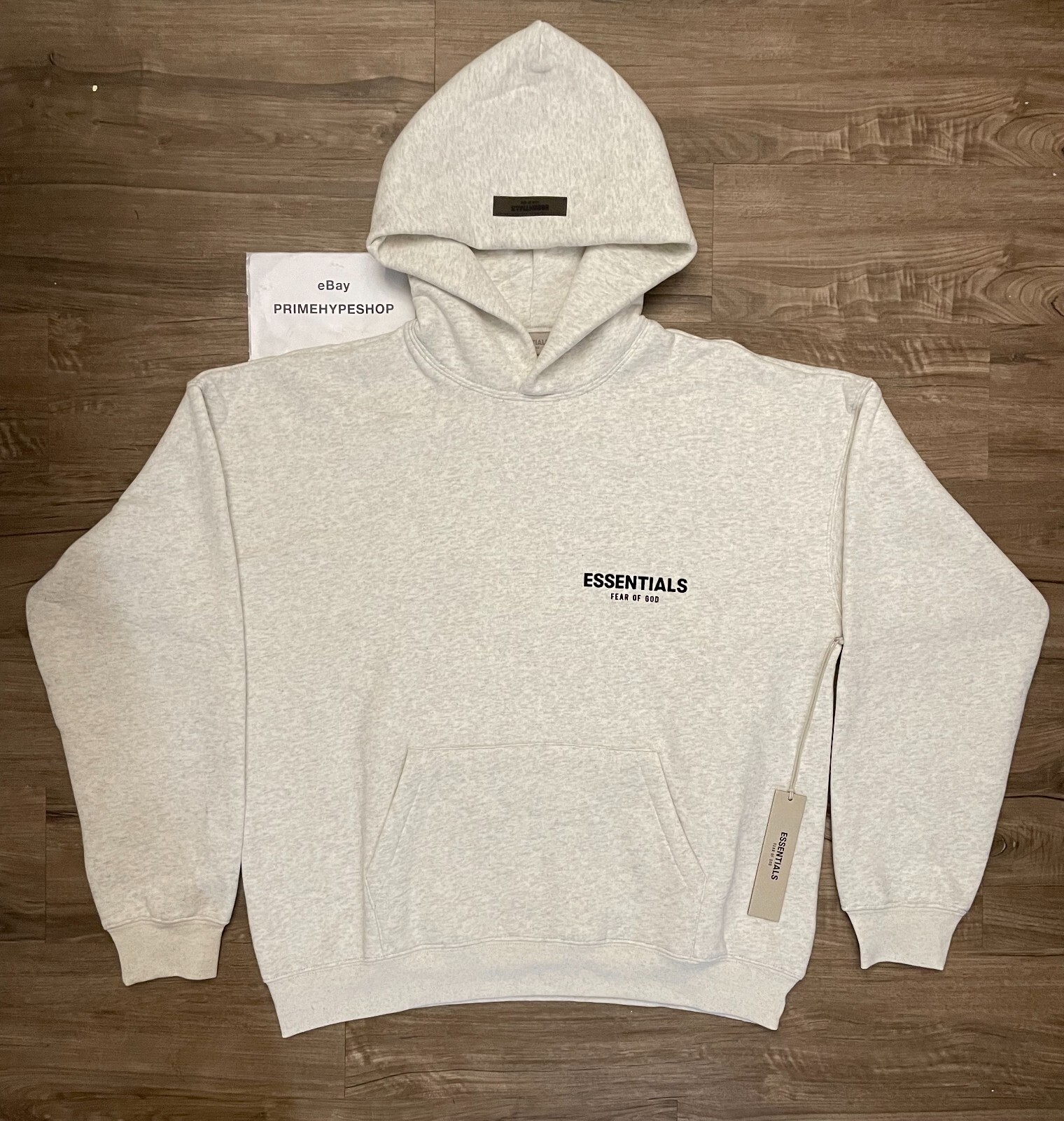 NEW Fear of God Essentials Set Hoodie & Sweatpants Light Oatmeal Size XXS-XL