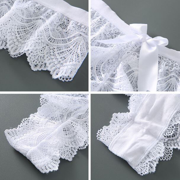 Plus Size Sexy Womens Seamless Lace Panties Briefs T back G string Thong 3-Packs