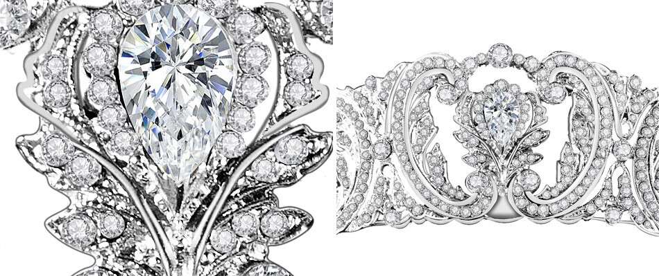 4.8cm Tall Quality CZ Crystal Wedding Queen Princess Prom Tiara Crown For Women