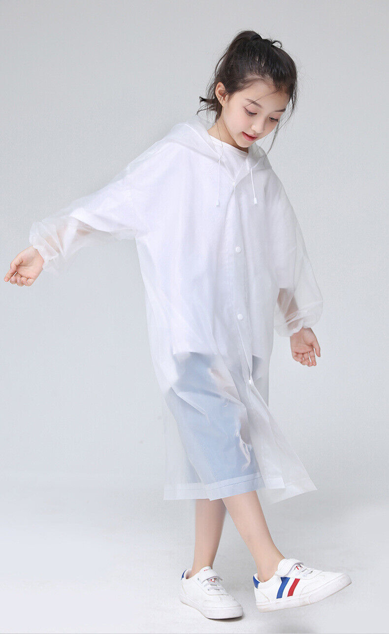 Unisex Adult Waterproof Raincoat Rain Coat Hooded Jacket Poncho Rainwear Camping