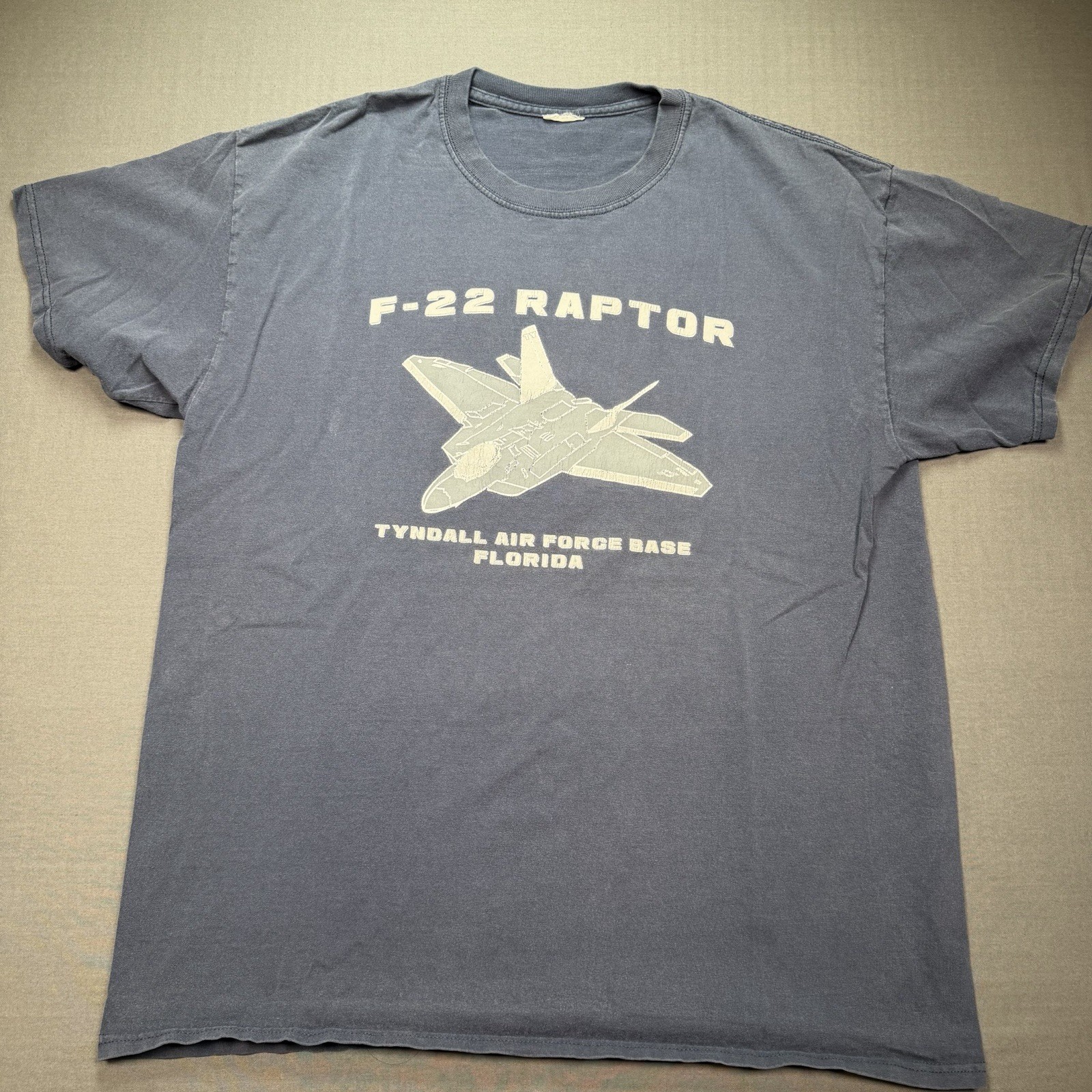F-22 Raptor Shirt Men’s Large Lockheed Martin Skunk Works Fighter Jet Graphic