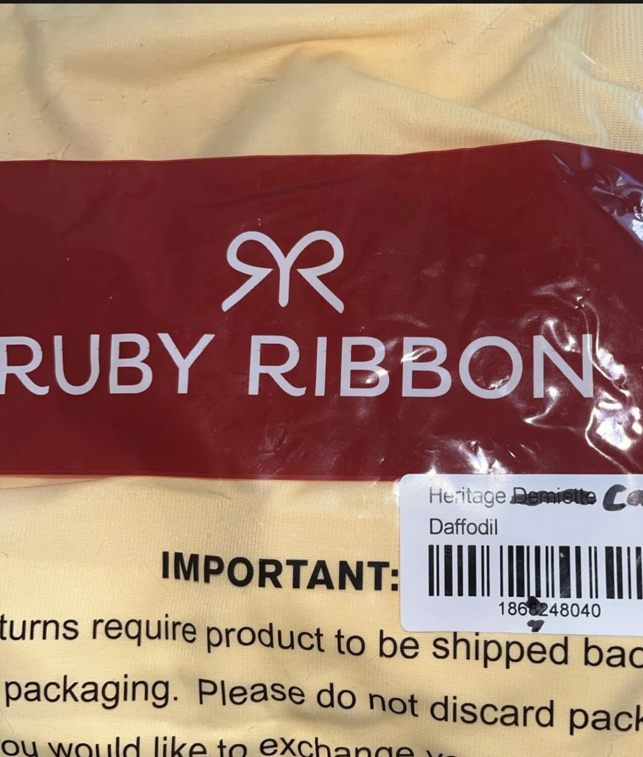 Ruby Ribbon new Heritage Cami #1867
