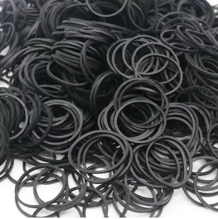 1 pack of 250 Mini Black Rubber Bands for Hair Ties Crafts Pony Hair Holder etc.