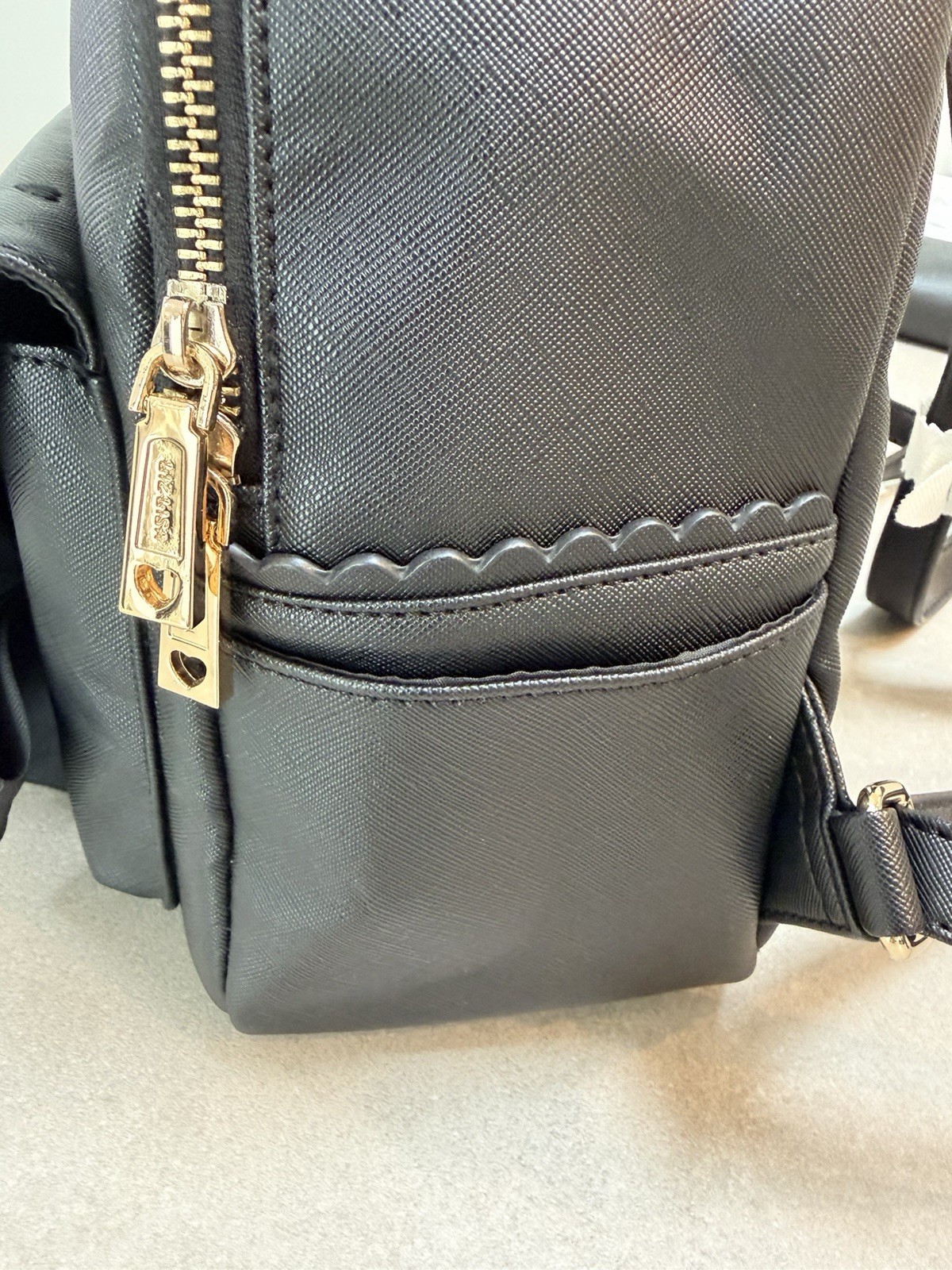 LIZ LISA Black Mini Backpack Ribbon Heart Charm Kawaii Japanese Fashion Bag