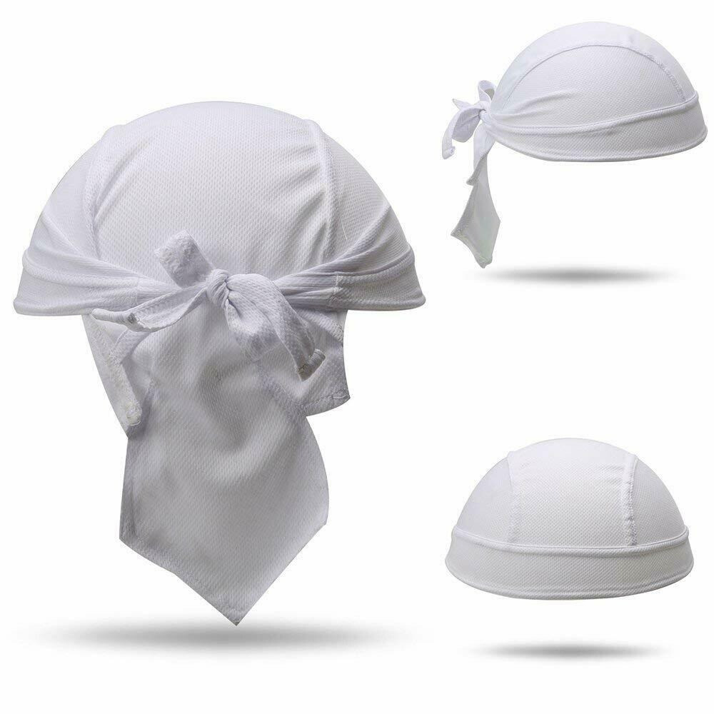 Motorcycle Wrap Biker Du Do Black Bandana Paisley Doo Rag Head Skull Cap Durag