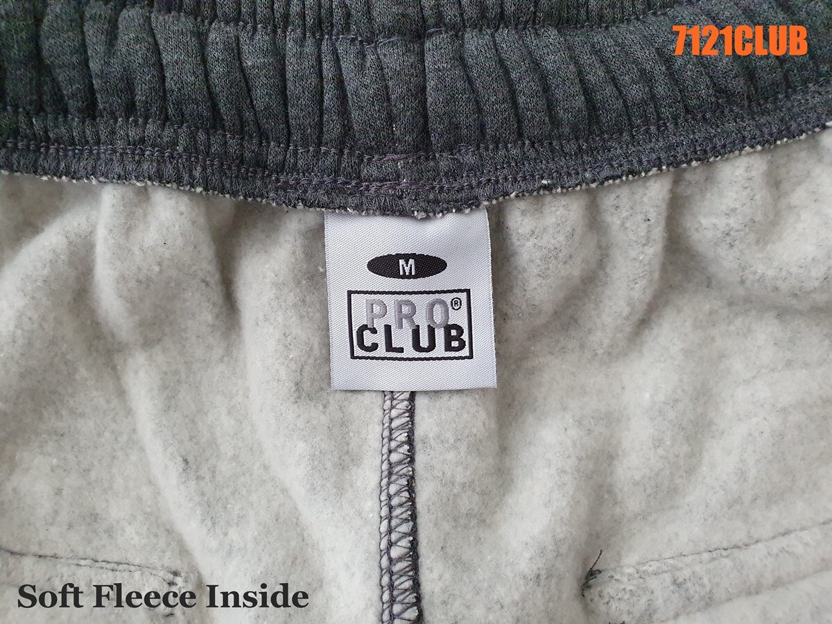 PRO CLUB Men’s Sweatpants Fleece Jogger Pants Standard Fit Open Bottom S-Big 7XL