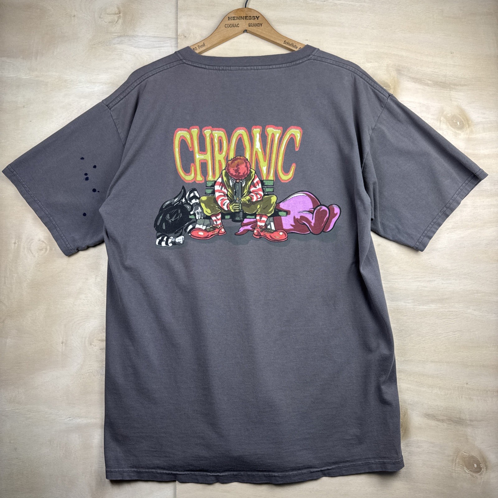 Vintage 90s Skunk Street Wear McDonalds Chronic Weed Skater Shirt Sz XL