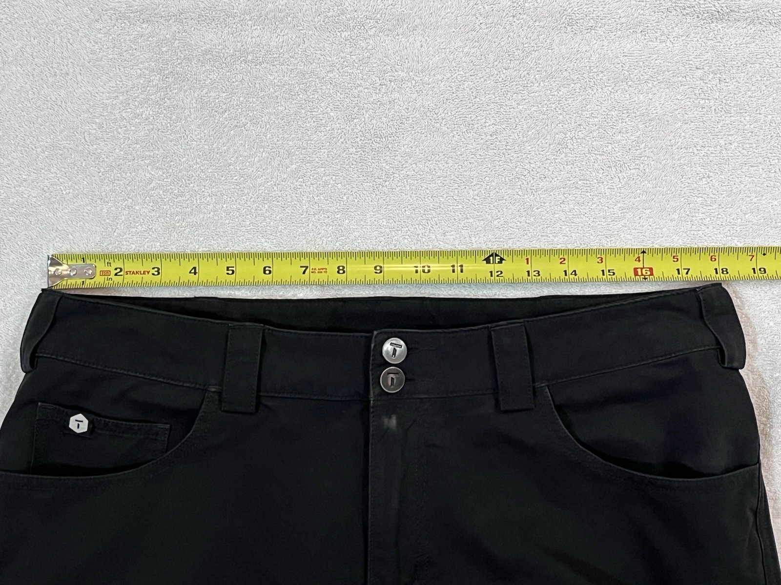 TRUEWERK BC1 Bootcut Werkpant Pants Mens 36×30 Black Stretch Workwear Chino