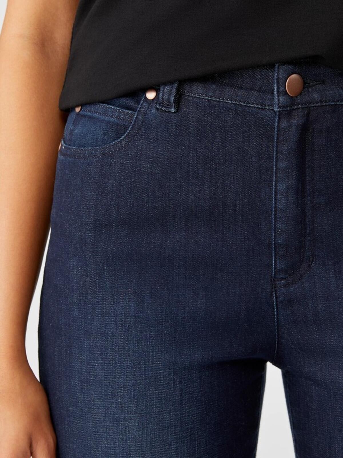 Eileen Fisher Organic Cotton Straight Ankle Jean Size 12 EUC Returns Accepted