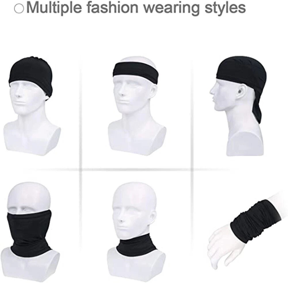 2 X FACE MASK Bandana Neck Gaiter Headbands Reusable Breathable UV Sun Shield