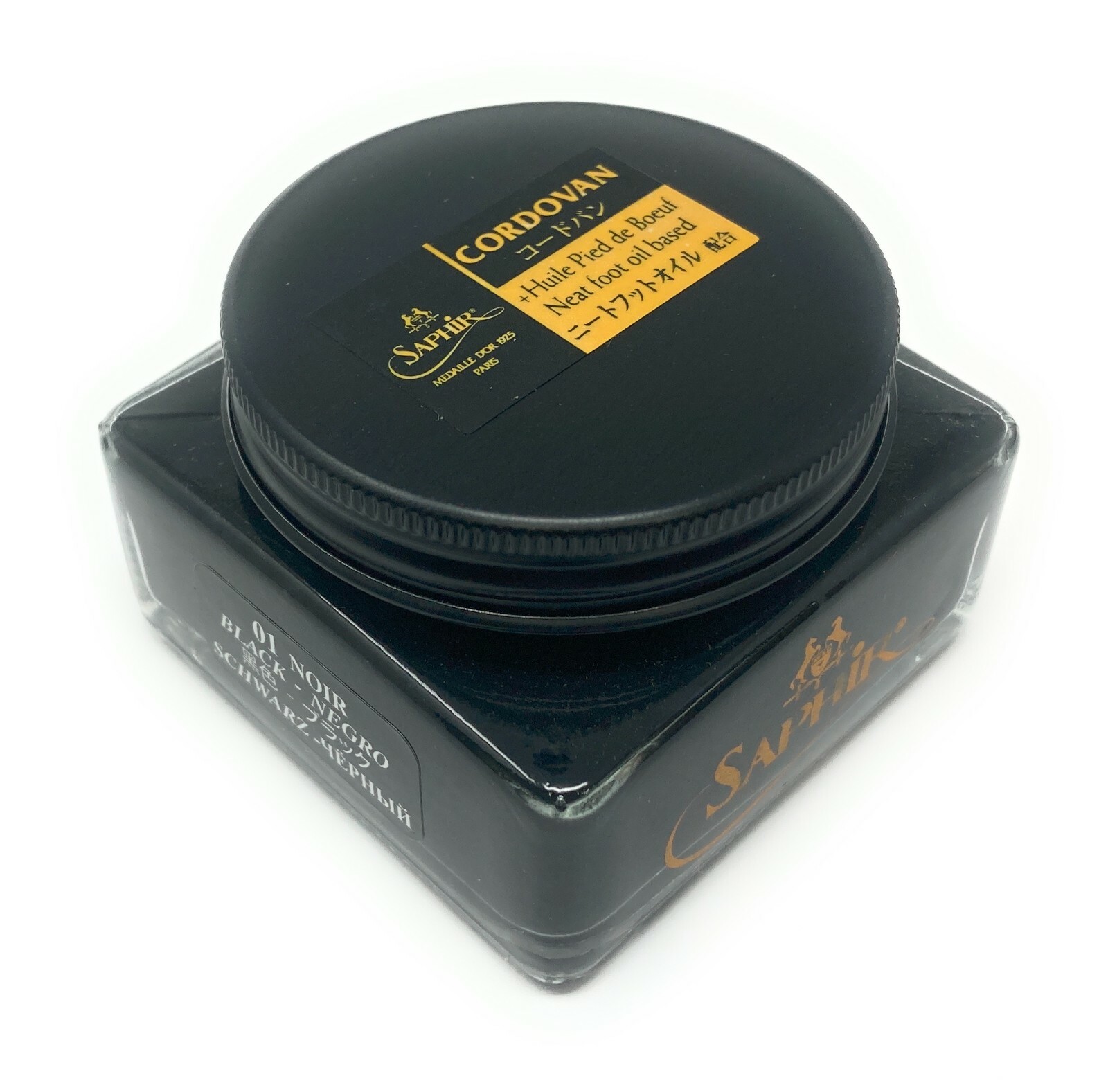 Black Saphir Medaille d’Or Pommadier Cordovan Shoe Cream – For Cordovan Leather