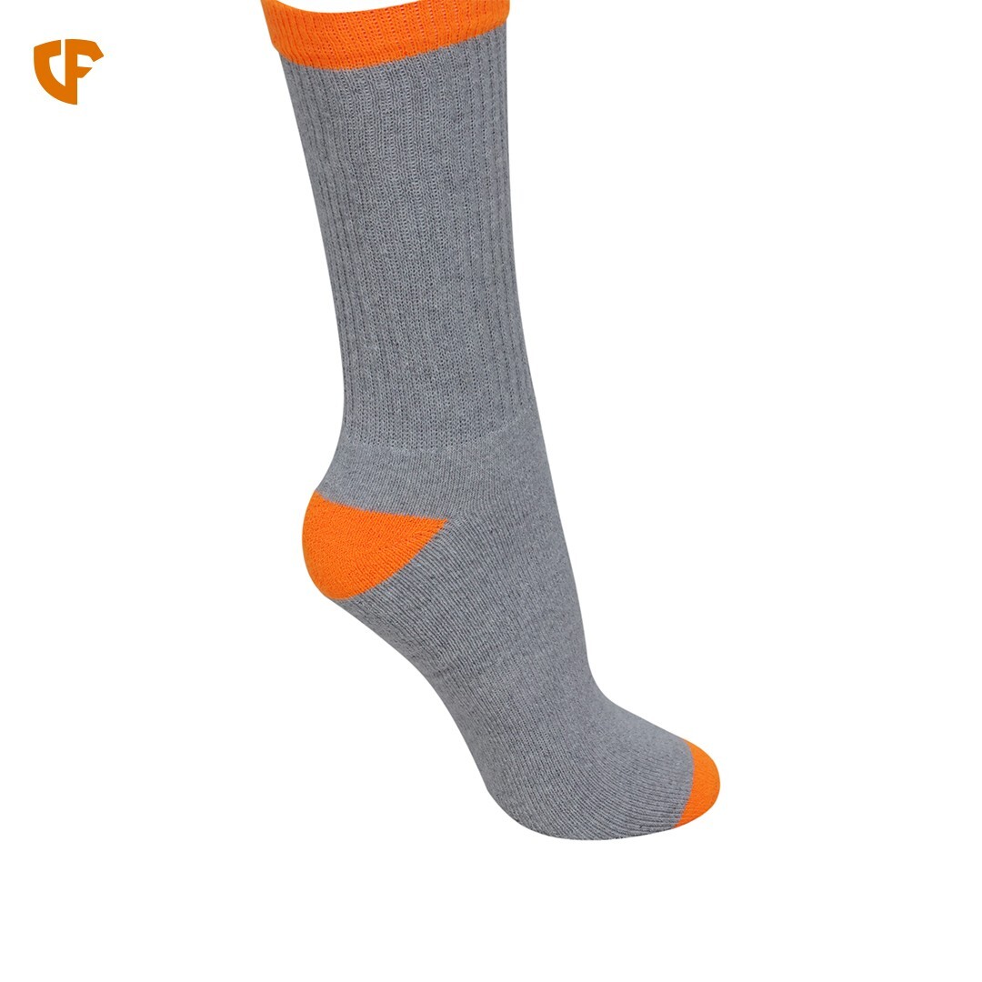 3-12 Pairs Mens Solid Cotton Sports Athletic Work Plain Crew Socks Sizes 10-13