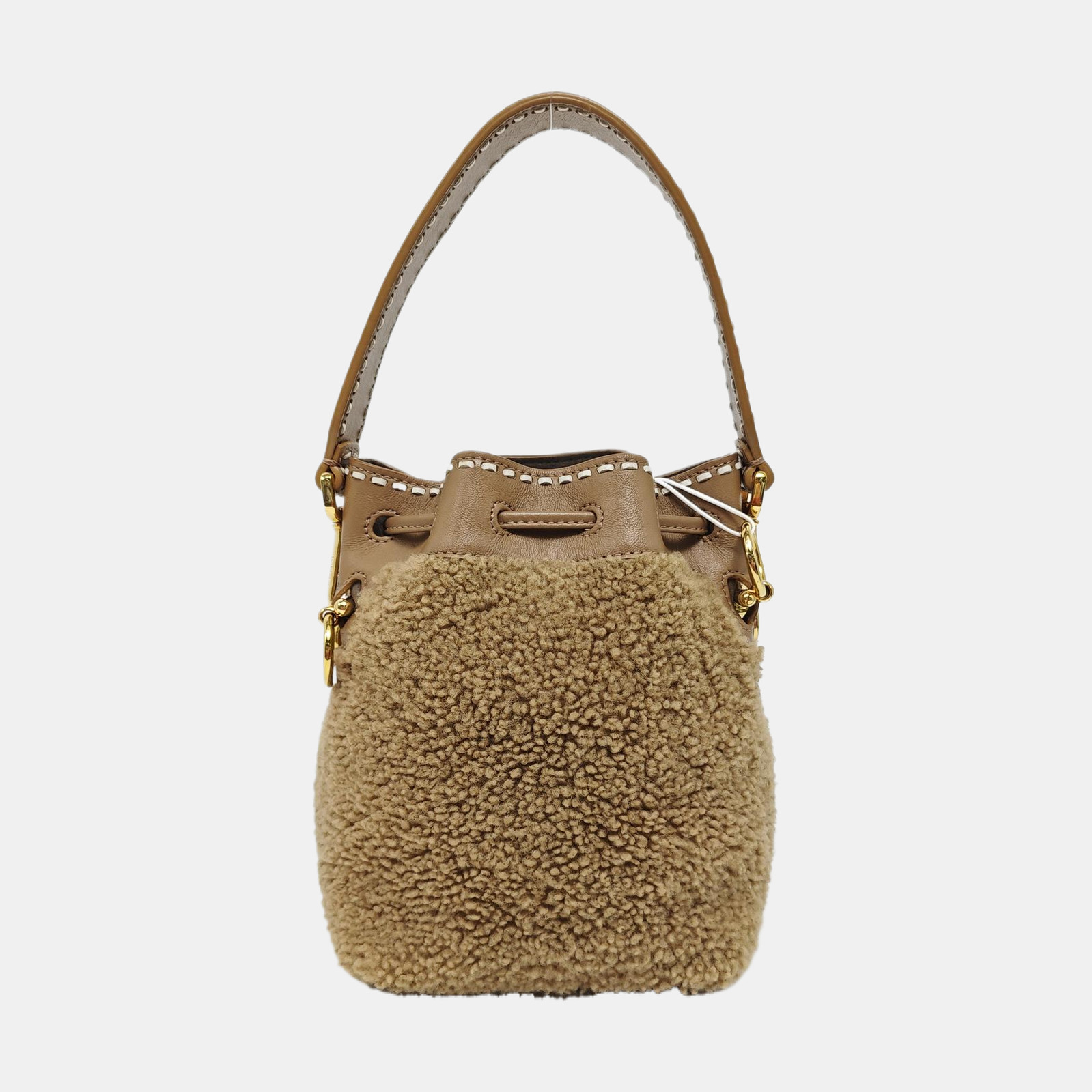Fendi Mon Tresor FF Floral Embossed Drawstring Bucket Bag – Excellent #DE2QZW