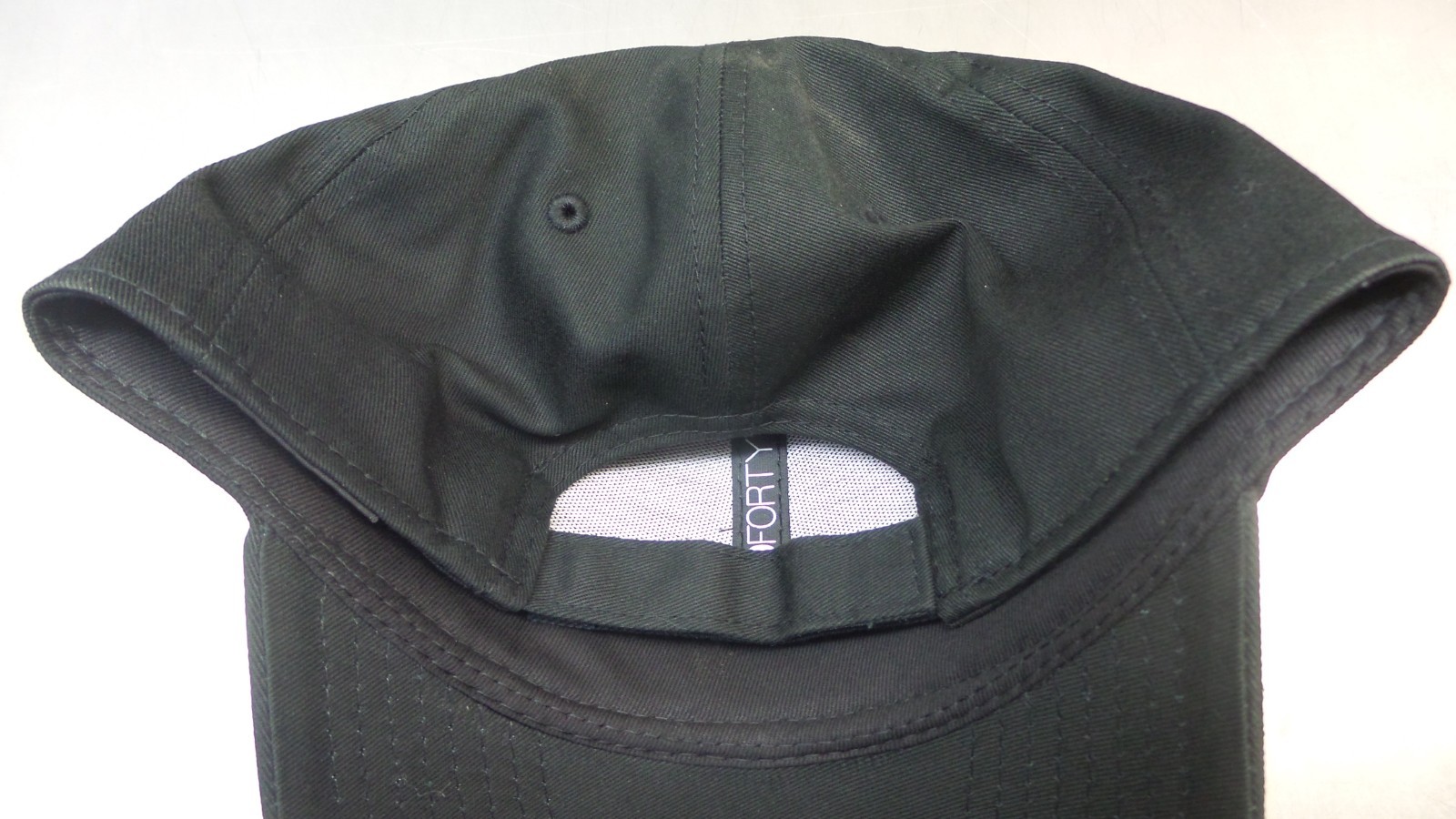 New Era 9forty Plain Black Golf Hat Adjustable Back One Size | New