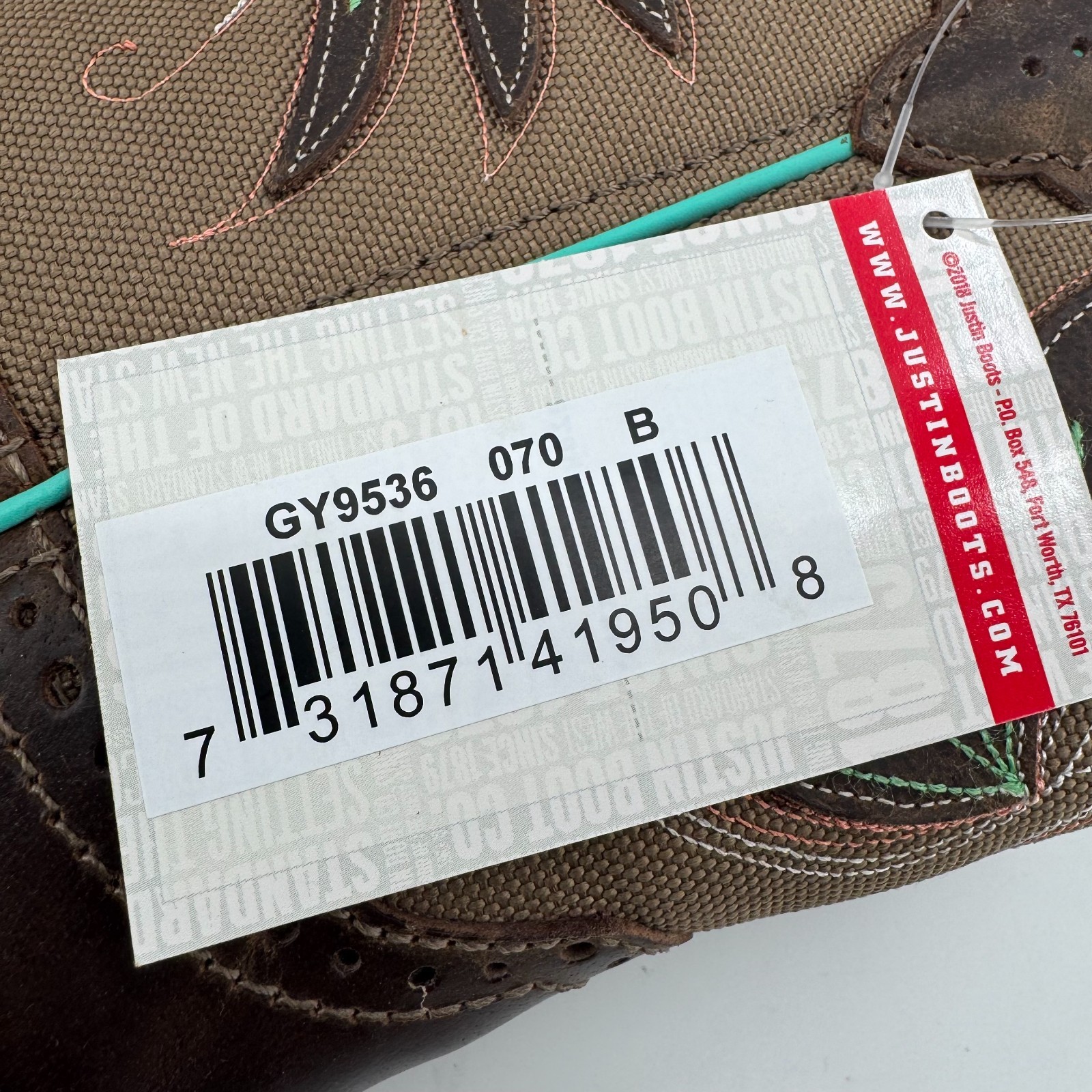 NEW Justin Nettie 8″ Cowgirl Boots WOMENS Brown Leather Square Toe Western 7