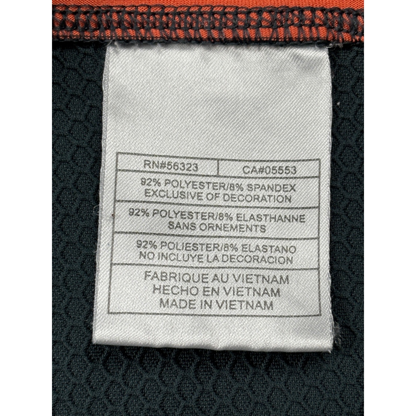 Nike Golf Mens XL Fit Dry Quarter Zip Pullover Charcoal Grey Orange 319683-068