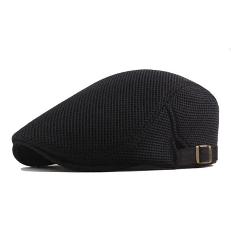 Duck Mesh Summer Gatsby Cap Mens Ivy Hat Golf Driving Sun Flat Cabbie Newsboy