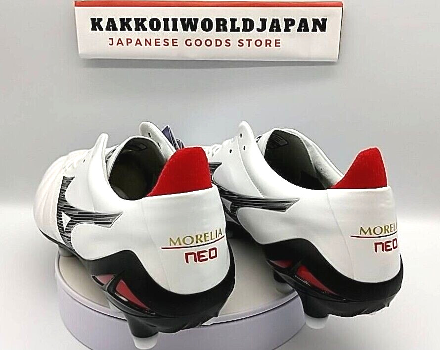 Mizuno Soccer Cleats MORELIA NEO 4 JAPAN Super White Pearl/Black P1GA2330 09 NEW