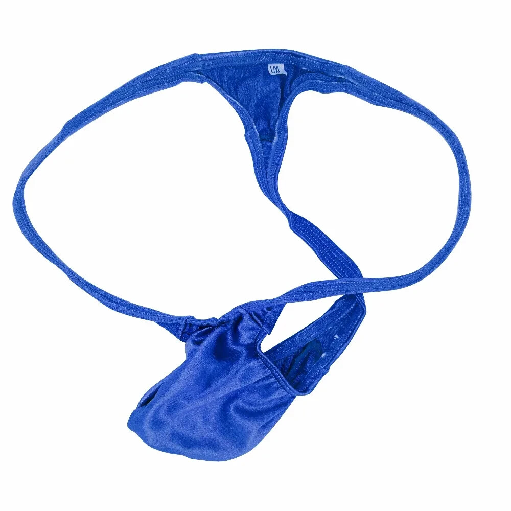 MENS BEACH BULGE SHINY GRAPE SMUGGLERS THONG-YELLOW-S/M 28-34