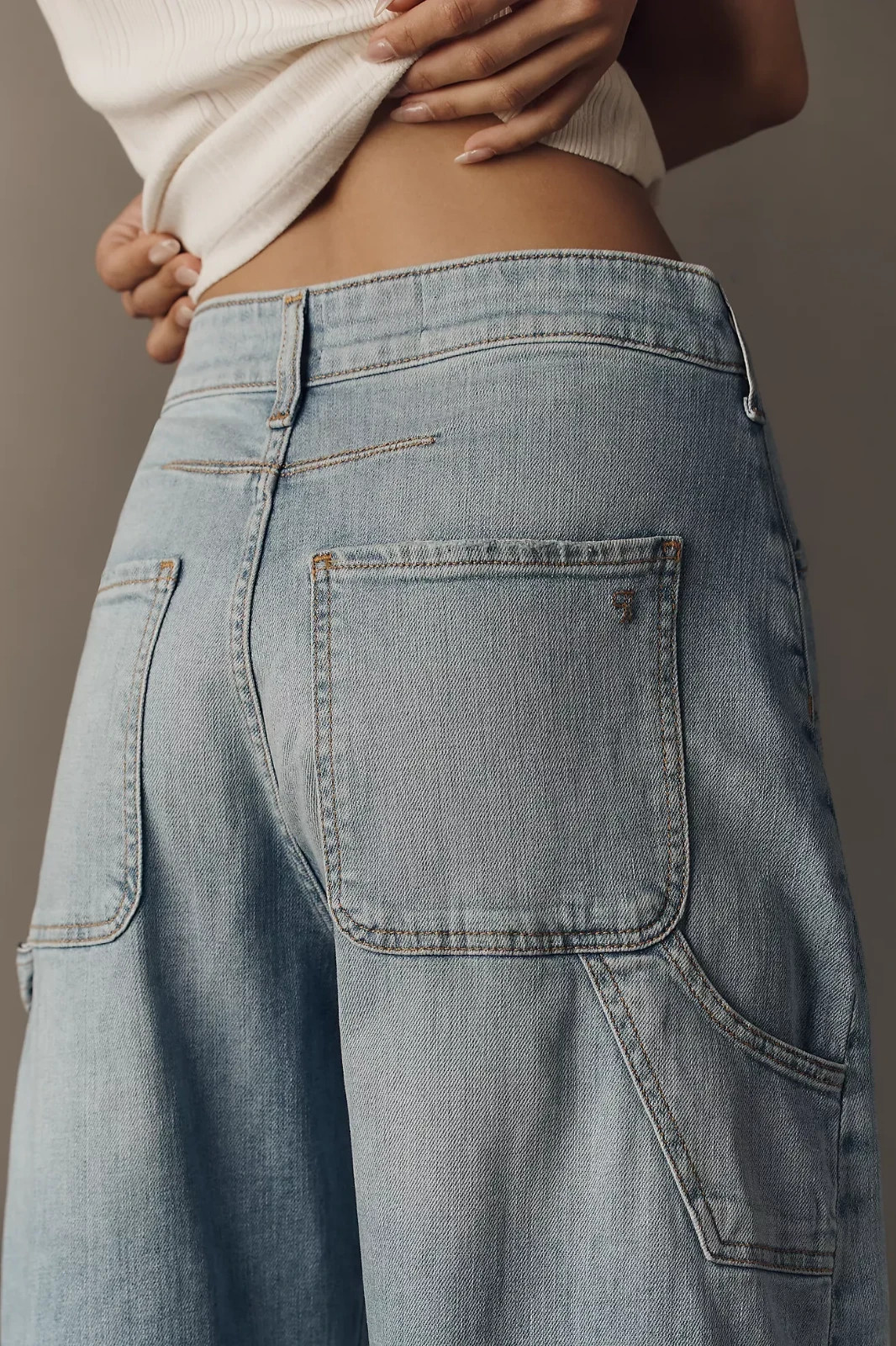 Anthropologie Kayden High Rise Carpenter Barrel Jeans by Pilcro