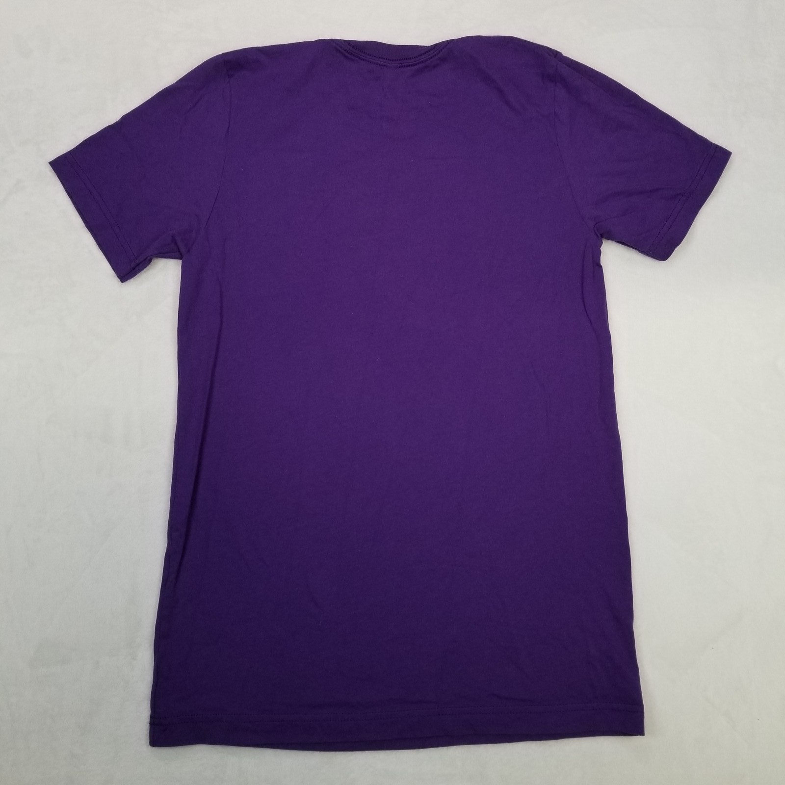 Bella + Canvas Mens Purple Large Classical Roman Statue Bust Graphic Shirt Small