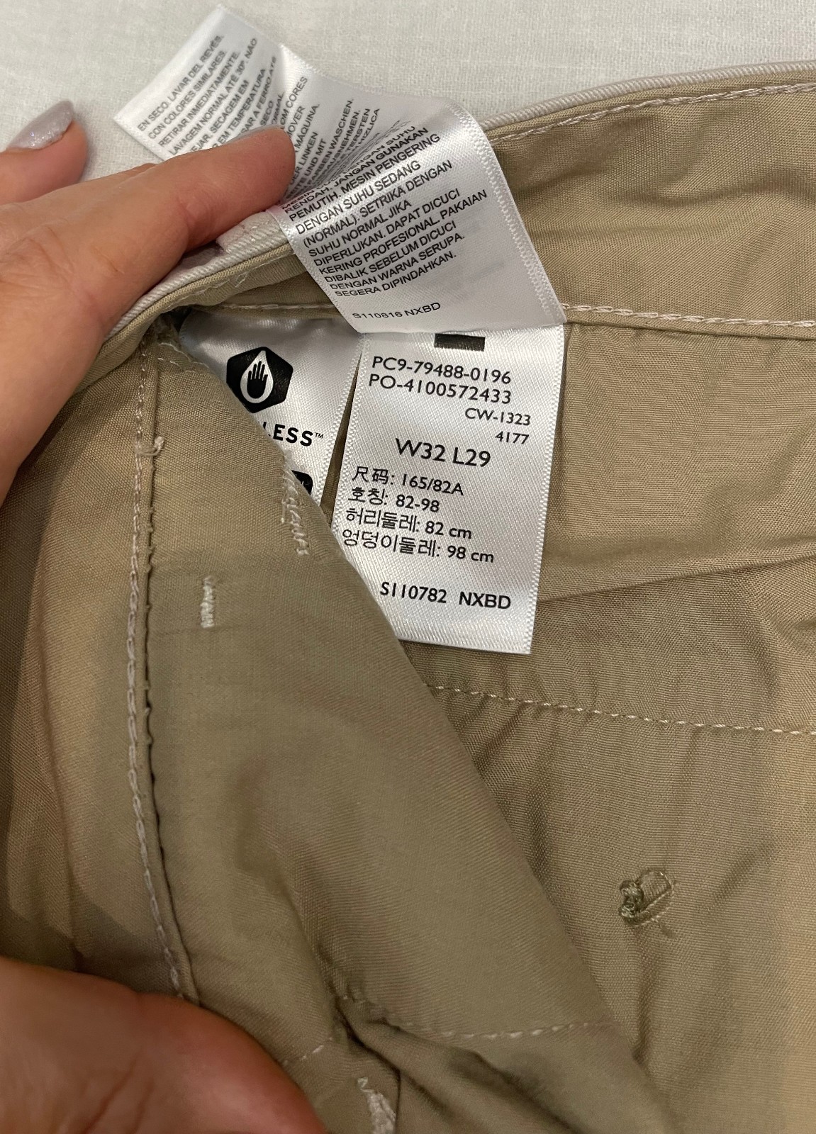 Mens Dockers Ultimate Chino Slim Fit Pants Light Grey Smart 360 Flex 32, 33, 36