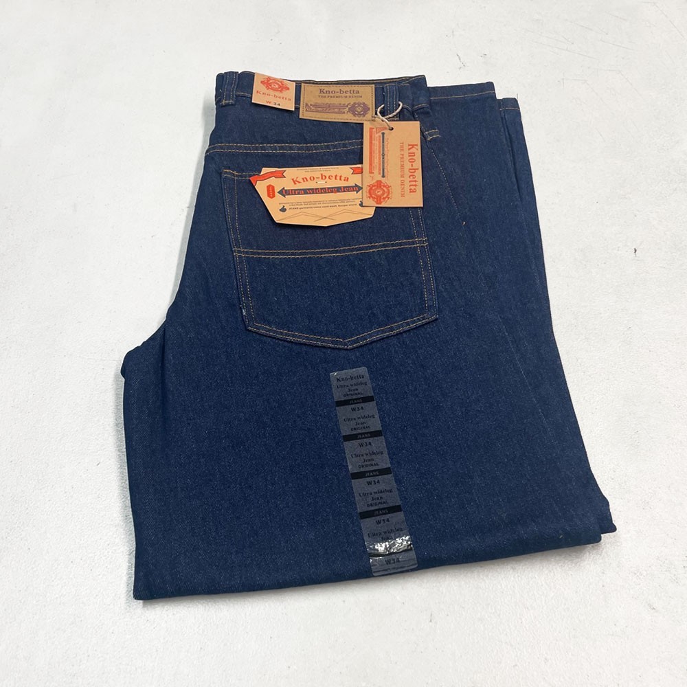 Kno Betta Men’s Ultra Wide Leg Baggy Jeans Loose Fit Denim Jeans 5 Colors