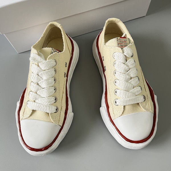 Maison Mihara Yasuhiro Unisex Canvas Platform Preppy Casual Sneakers NEW