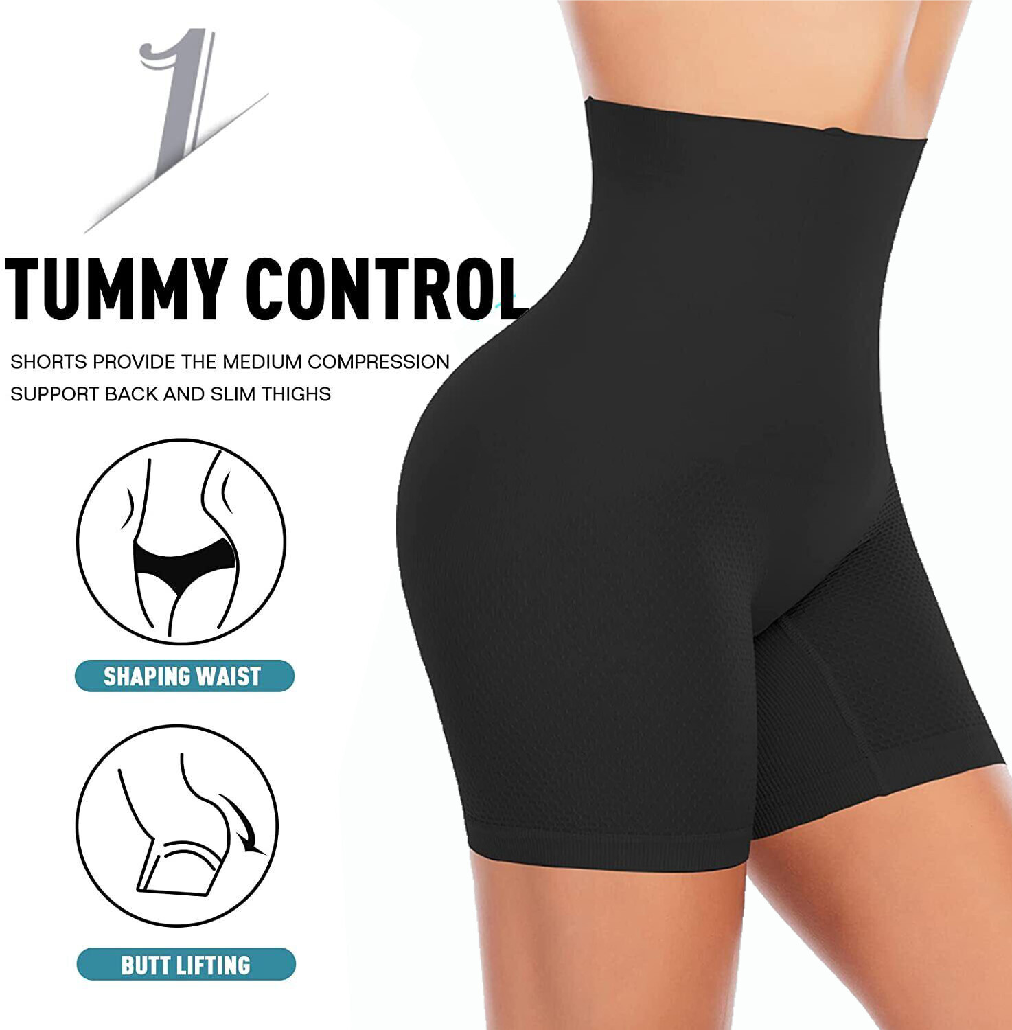 Shapermint Empetua By All Day Every Day High Waisted Shaper Short Sizes: S-4XL