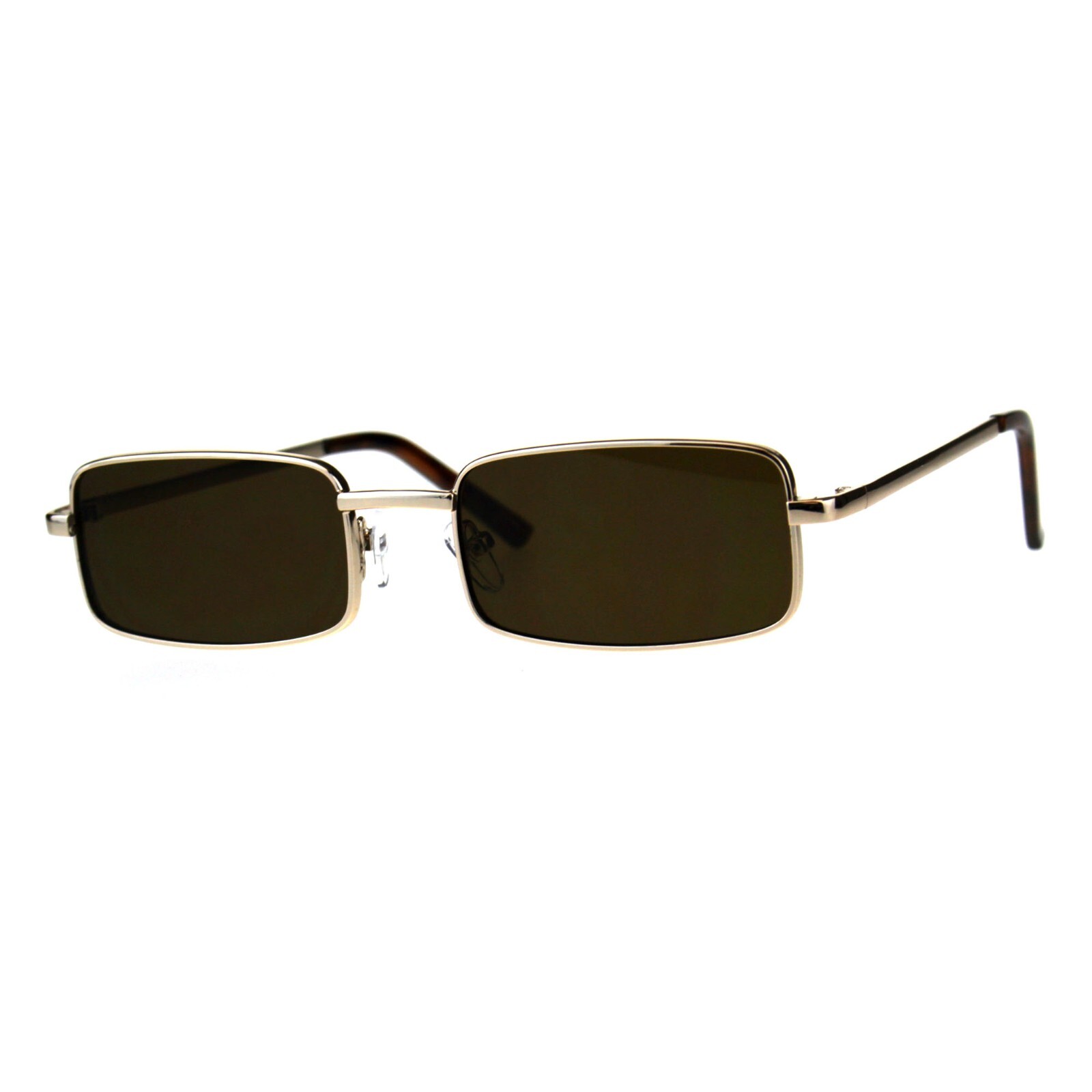 Perfect Rectangular Sunglasses Unisex Fashion Metal Frame UV 400