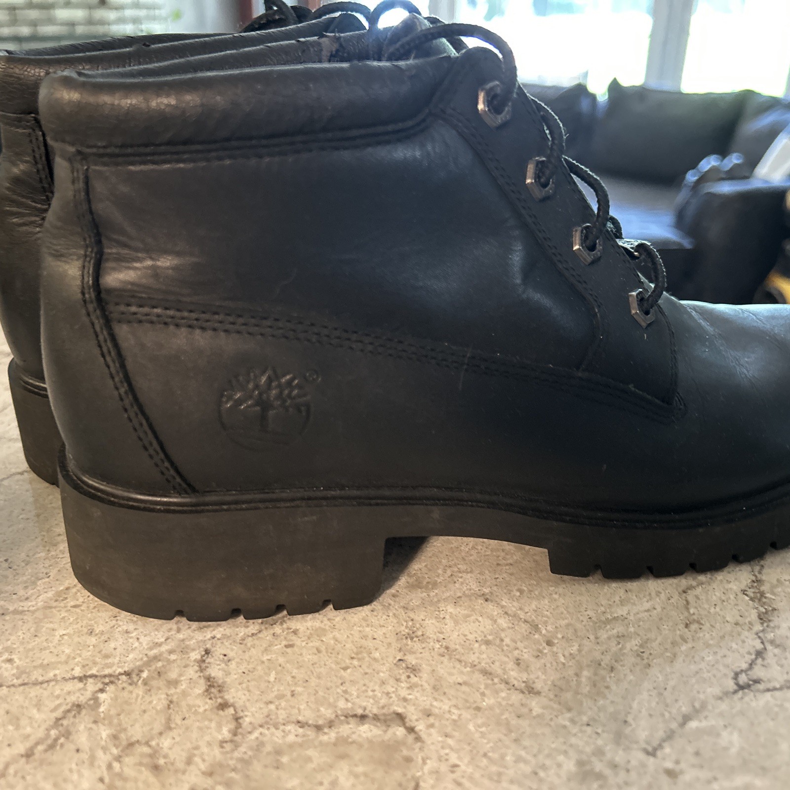 Timberland Premium 6″ Waterproof Women’s Size 10 Black Leather Boots