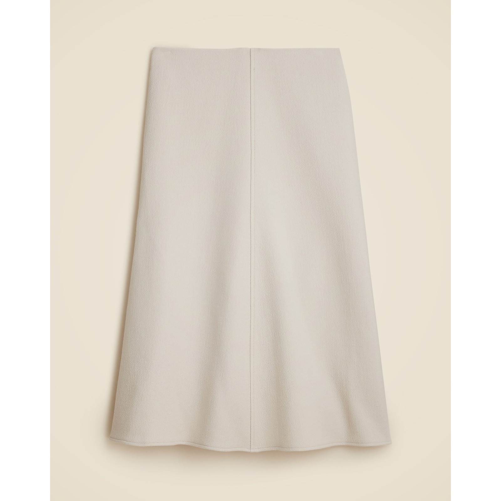 NWT J.Crew Wool Blend A-Line Skirt Size 18 Natural Beige Italian Fabric Classic