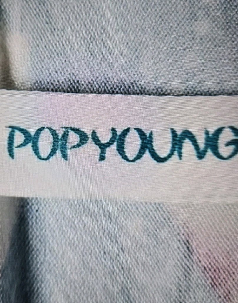 POPYOUNG Women’s XL Nightgown Blue Floral Short Sleeve Soft nwt $38.00