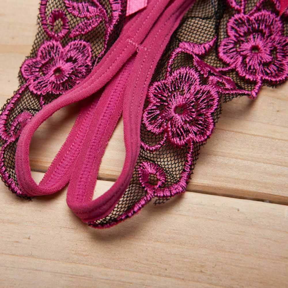 ☆USA☆ Sexy Women Lace Thong G-string Panties Lingerie Underwear Crotchles T-back