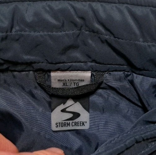 Goldman Sachs Quilted Puffer Vest Men XL Blue Finance Storm Creek Employee Tech