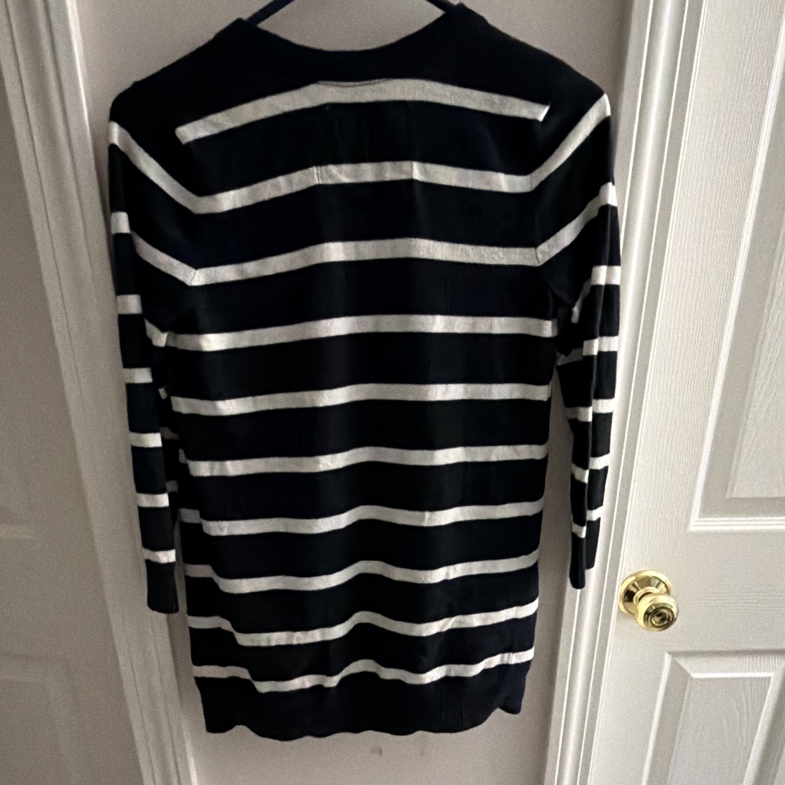 Abercrombie & Fitch Women’s Cotton Knit Striped Open Front Cardigan Sweater S