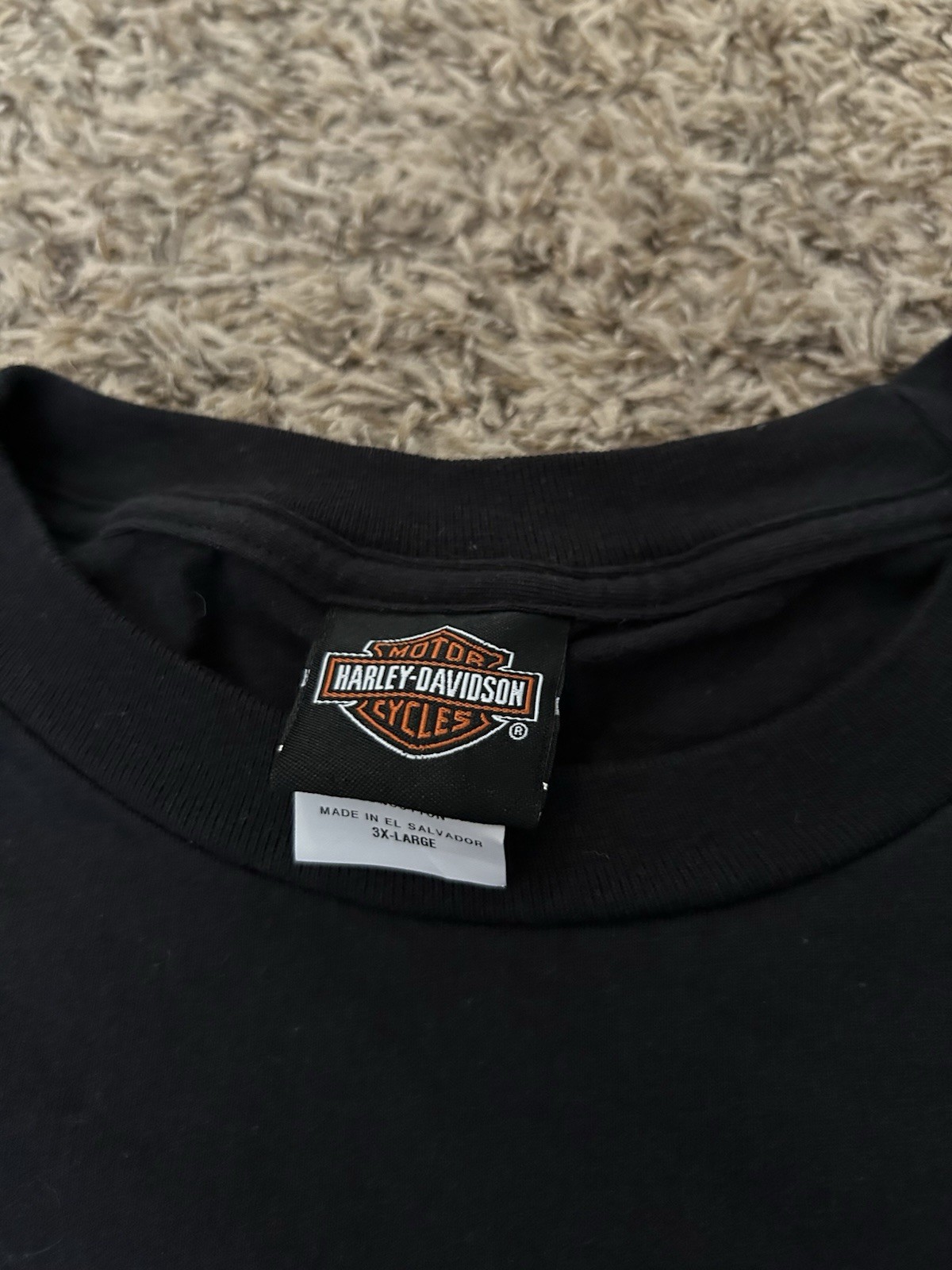 Harley Davidson T-Shirt Size 3XL Las Vegas Biker Skull Roses Raiders