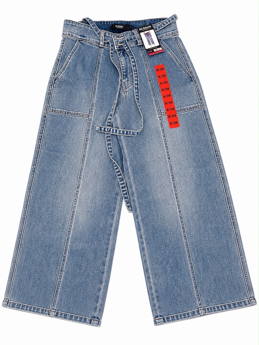 Hudson Jeans Women’s Wide Leg Crop Denim Jeans Size 8/29 Light Wash NWT