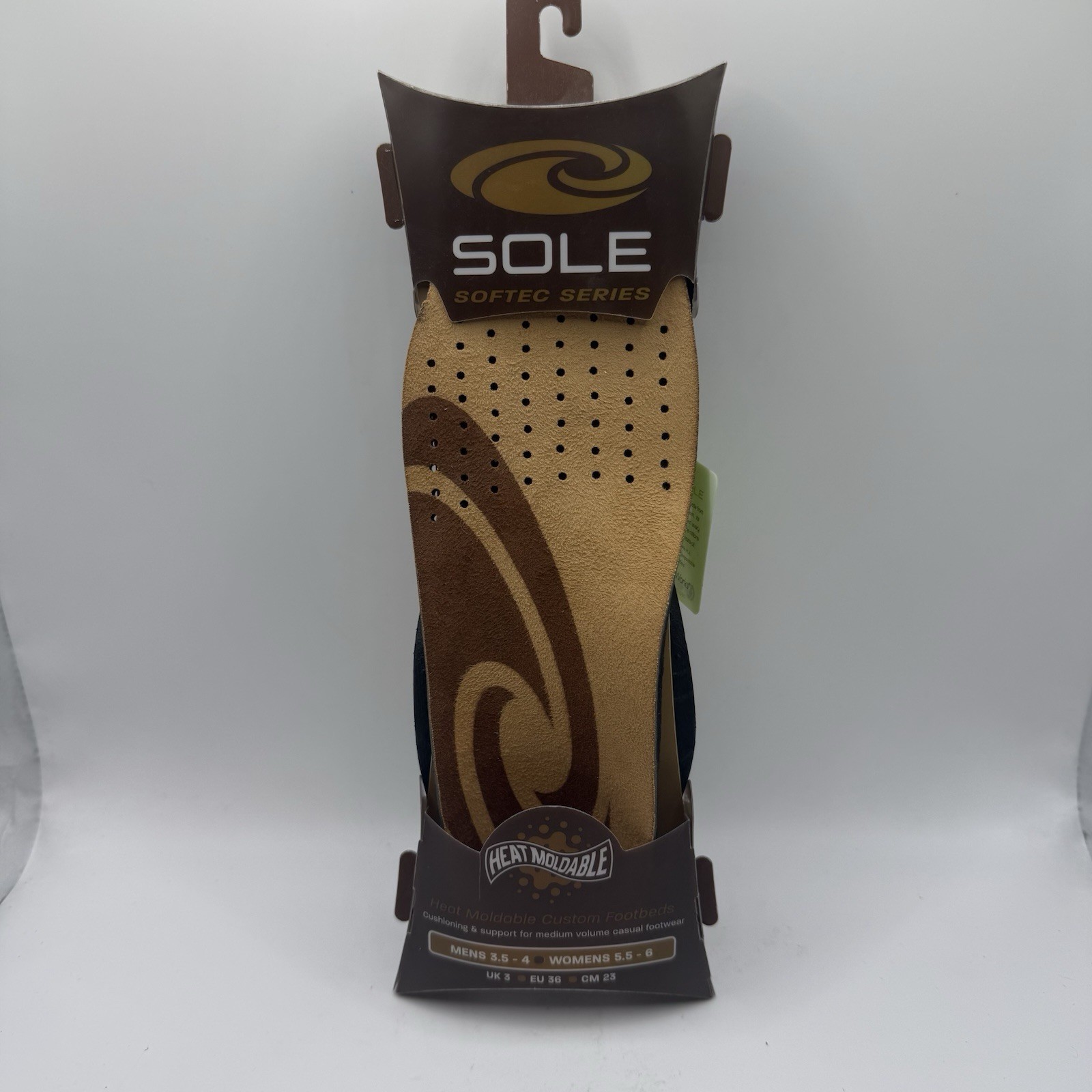 SOLE Softec Series Footbeds Men’s 3.5-4 Women’s 5.5-6 Heat Moldable NEW