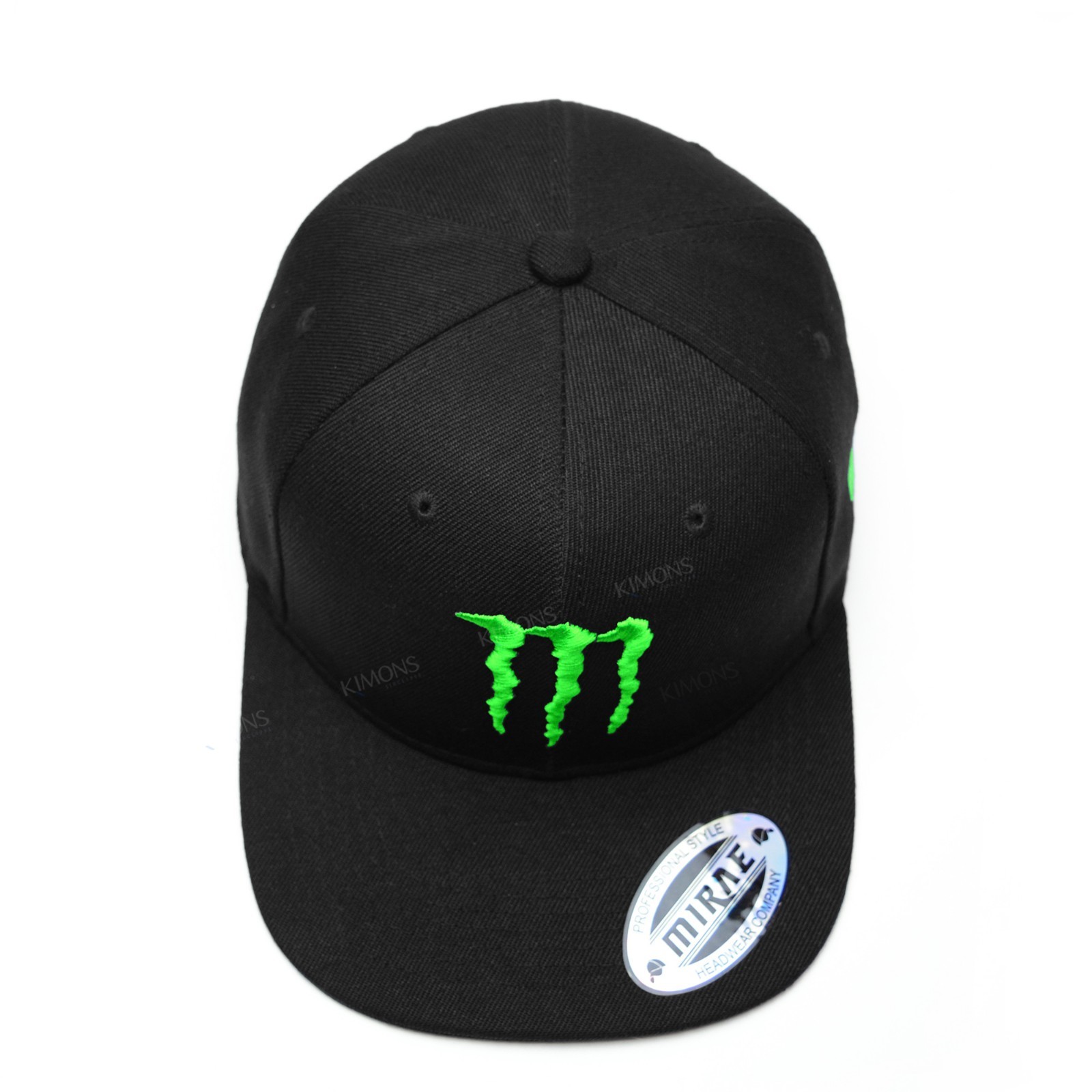 Energy Drink Embroidered Snapback Hat Monster Black Cap **Free Returns** LM / BK