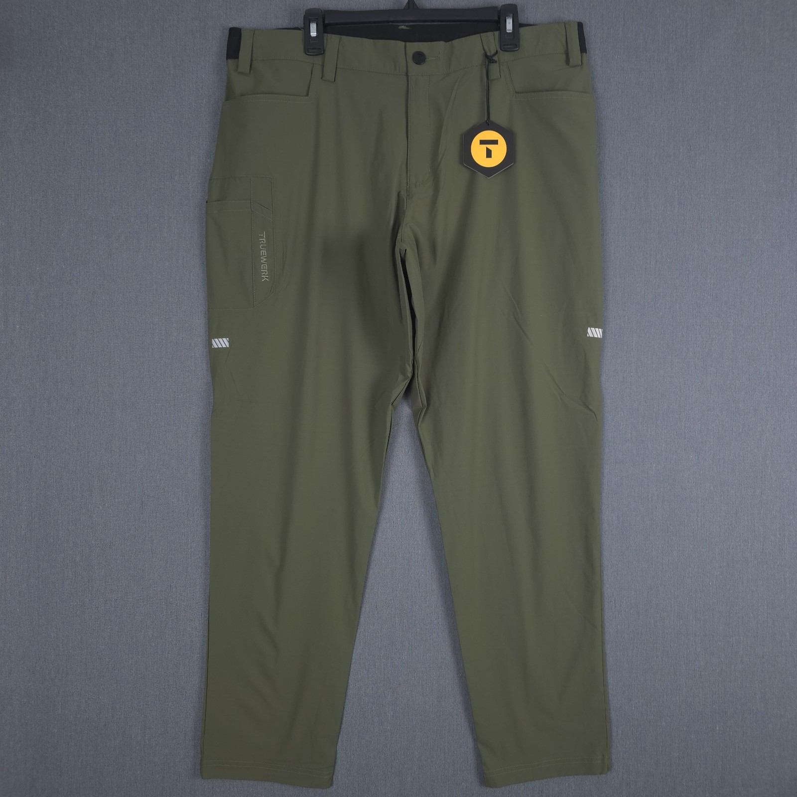 Truewerk Cloud AV WerkPant Mens XXL Olive Technical Workwear Lightweight Pants