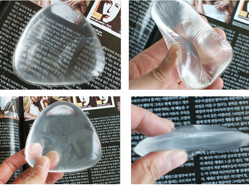 Triangle Pads Silicone Swimsuit Push Up Bra Insert Breast Cleavage Enhancer CT