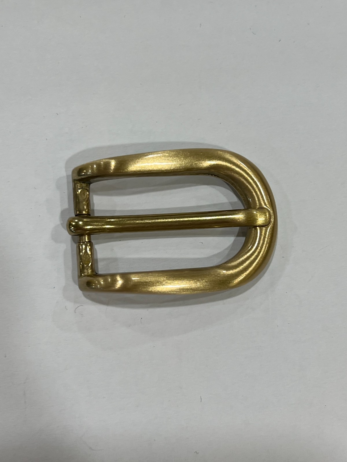 Solid Brass Satin Brass Belt Buckle Made in Italy Fits 0.79″ Belt Strap