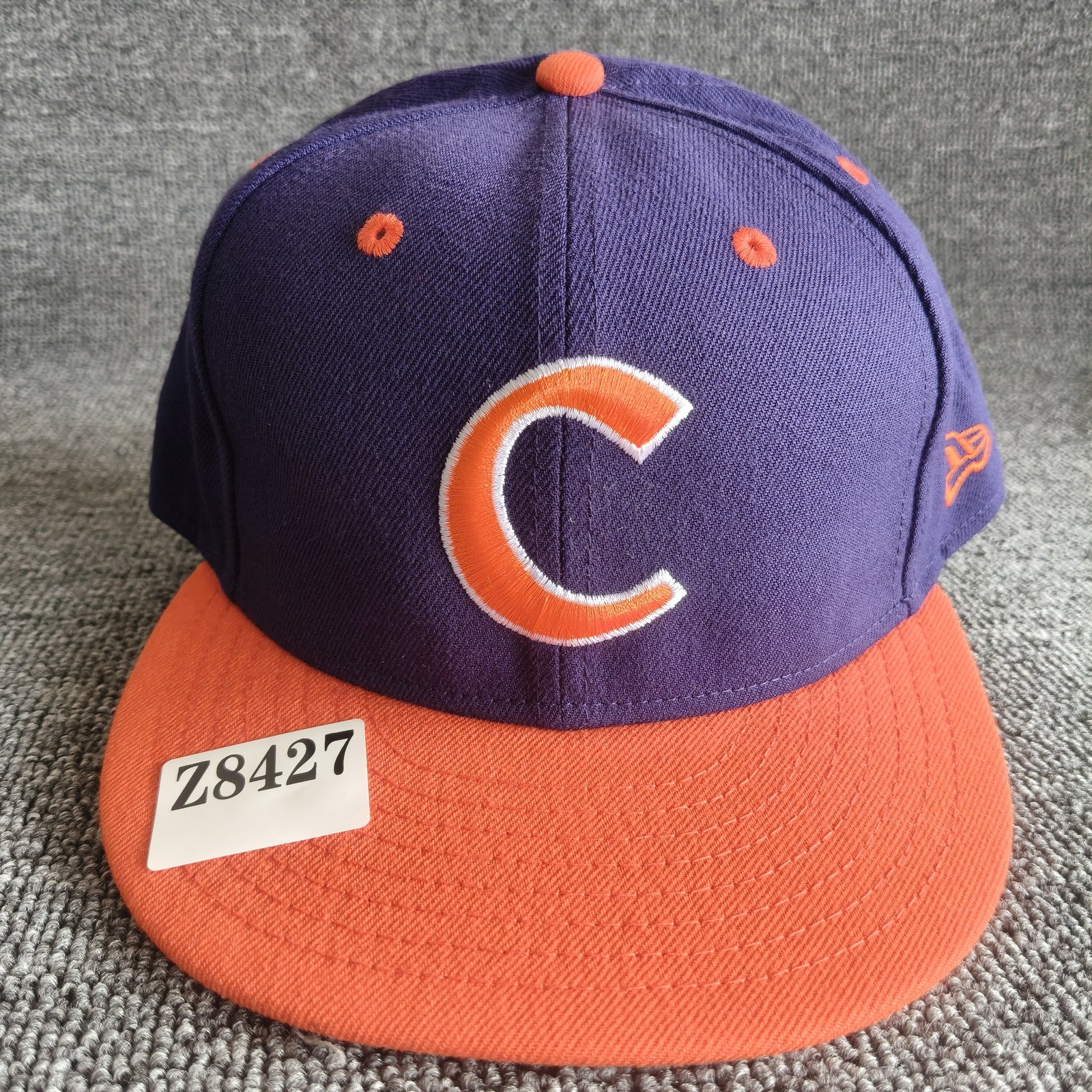 New Era Clemson Tigers 59FIFTY Fitted Purple Orange Hat 7 3 4